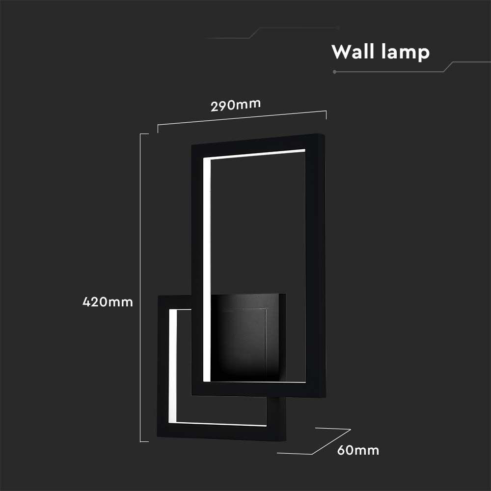 VT-11120 20W LED WALL LAMP 3000K BLACK BODY IP20