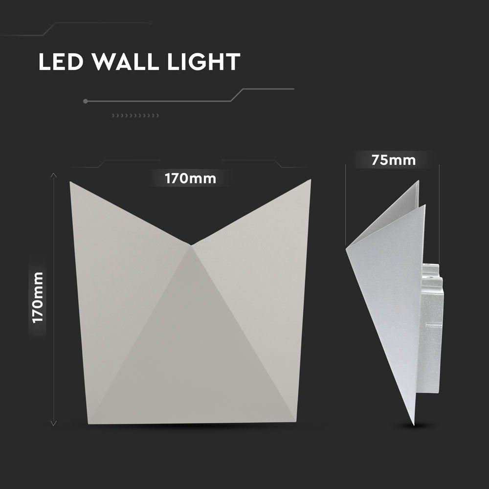 VT-825 5W LED WALL LIGHT 3000K -GREY BODY