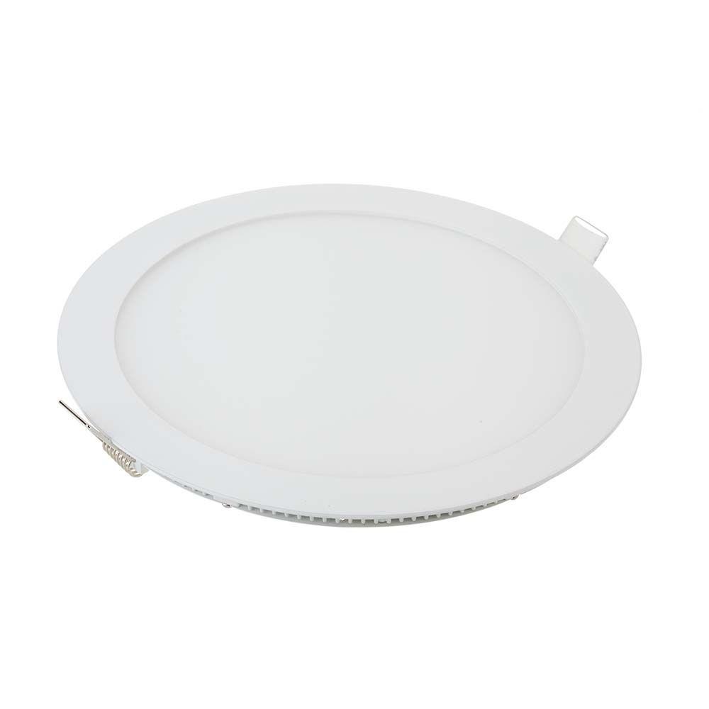 24W Panel LED, Barwa:6400K, Okrągła, VTAC, SKU 214874