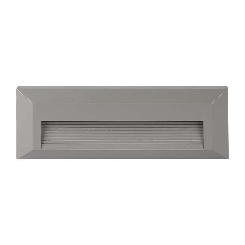 VT-1162 3W LED STEP LIGHT 3000K GREY BODY RECTANGLE