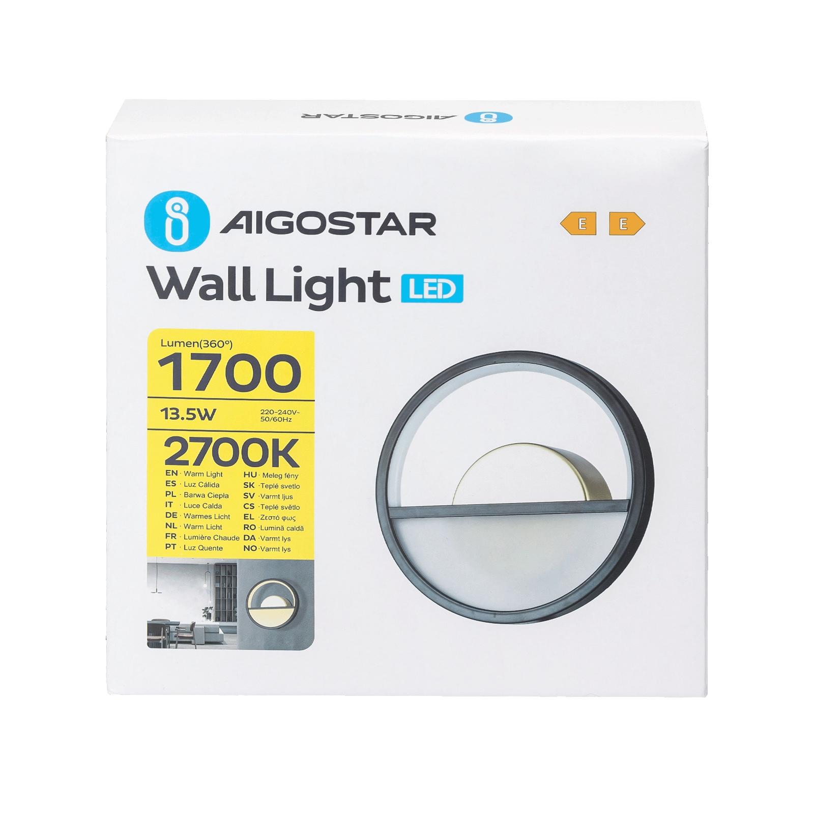 Aluminum wall light 13.5W 2700K