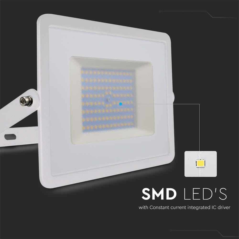 VT-40101 100W SMD FLOODLIGHT 3000K WHITE BODY