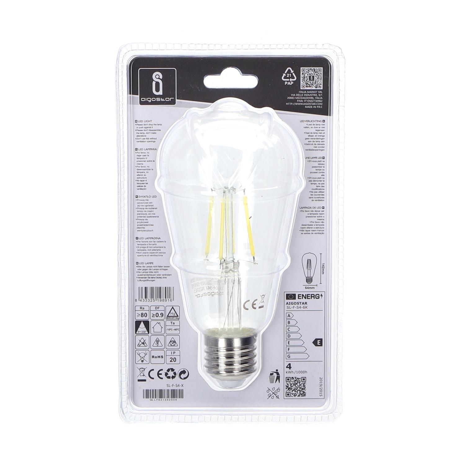 LED filament lamp ST64