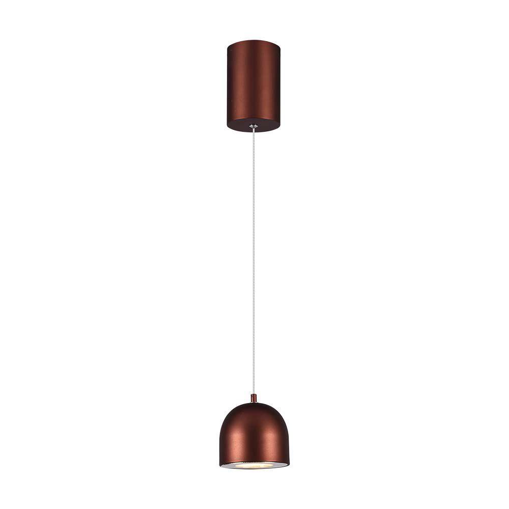 VT-7795 LED HANGING LAMP D:100 ADJUSTABLE WIRE & TOUCH LIGHT ON/OFF 3000K BROWN BODY