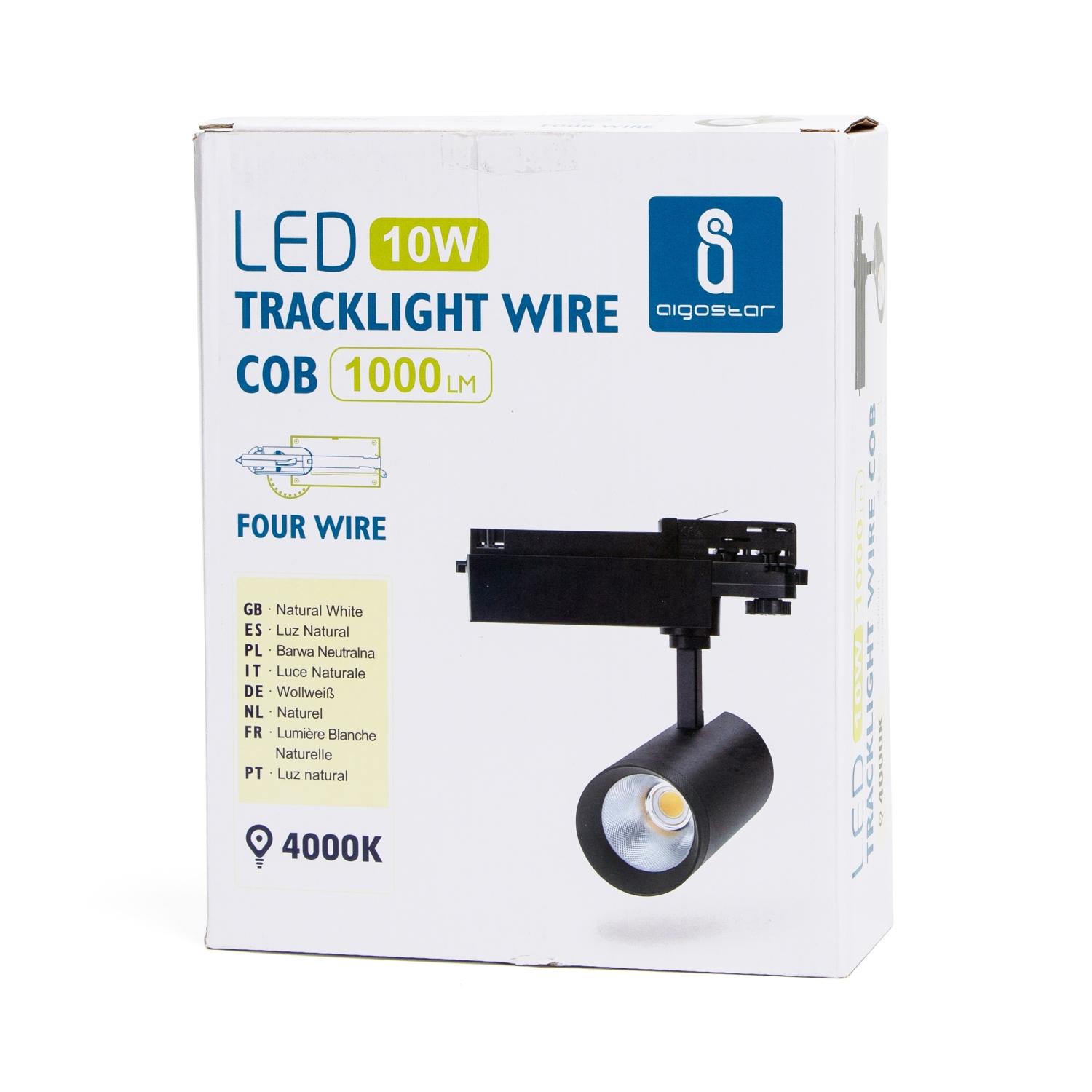 4 wires track light 10W Natural White