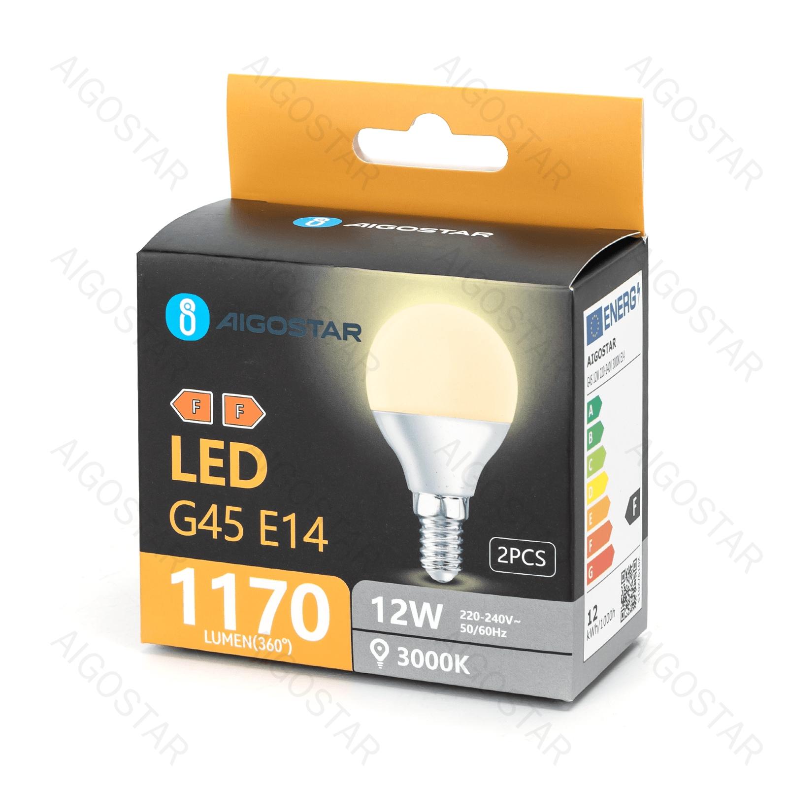 LED A5 G45 E14 12W 3000K/DOUBLE/COLOR BOX