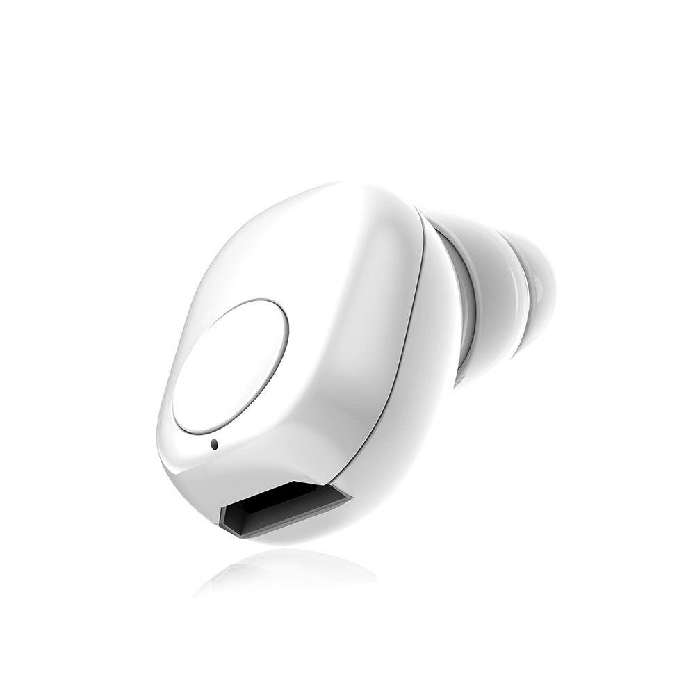 VT-6500 BLUETOOTH EAR BUD-55mah BATTERY-WHITE