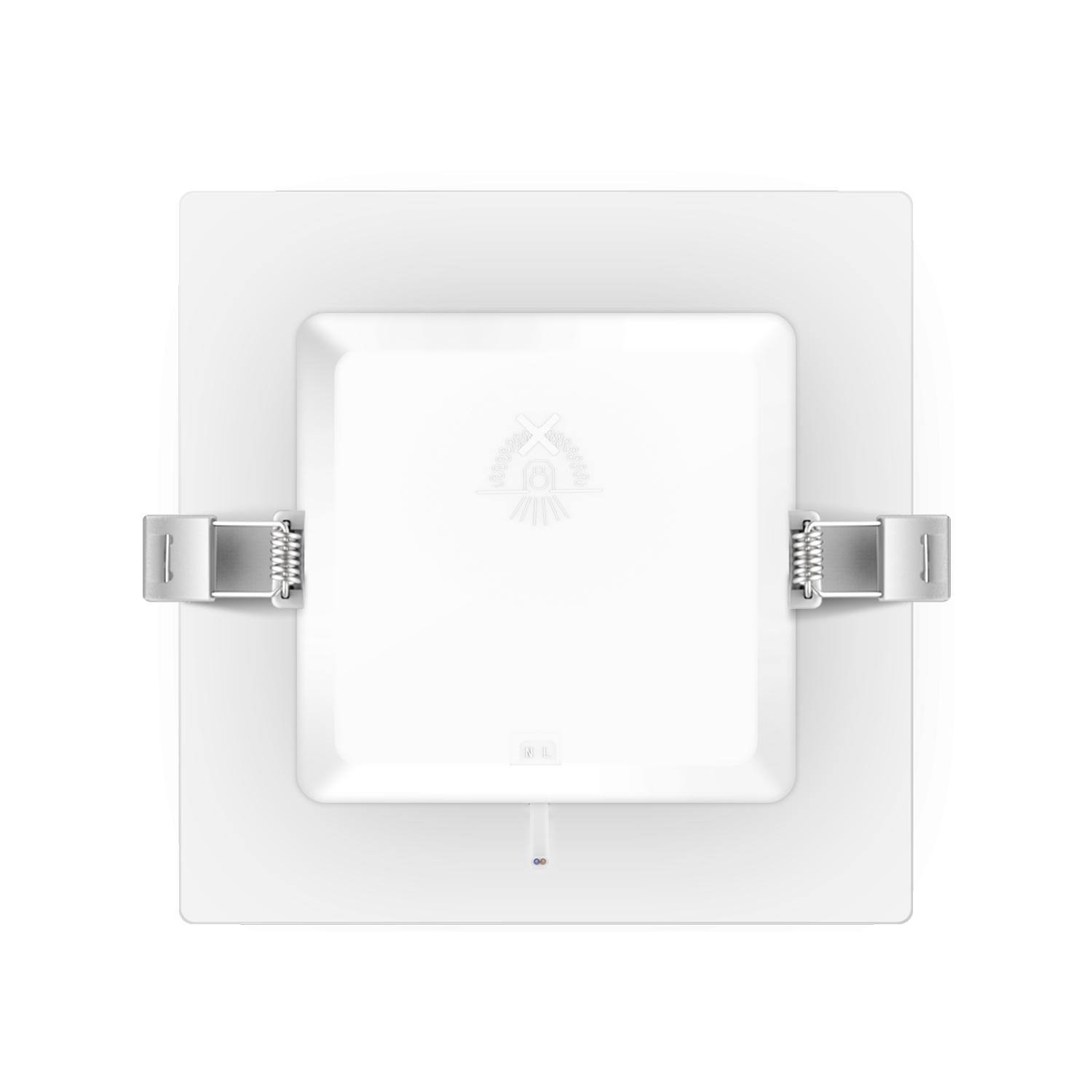 E6 LED  Flush-mounted Square Downlight 6W Yellow Light