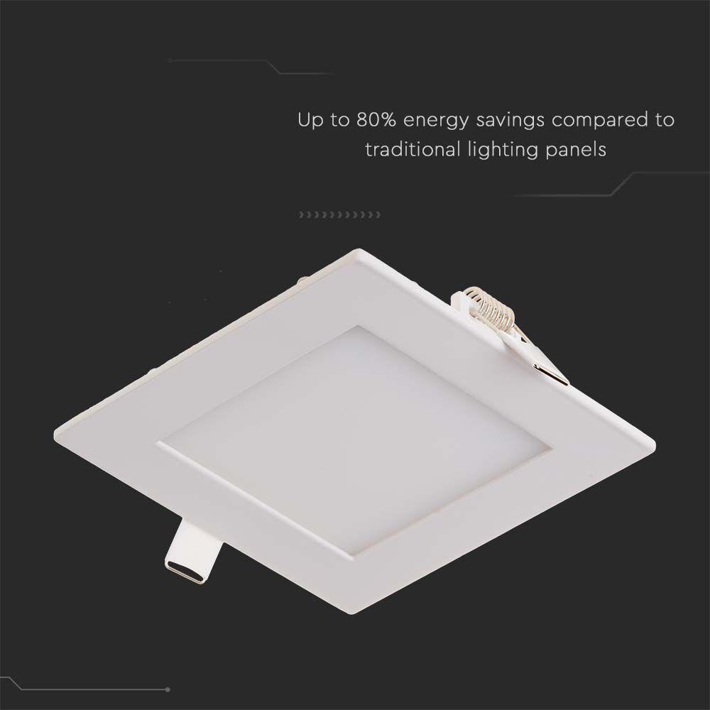 3W Panel LED, Barwa:4000K, Kwadratowa, VTAC, SKU 216296