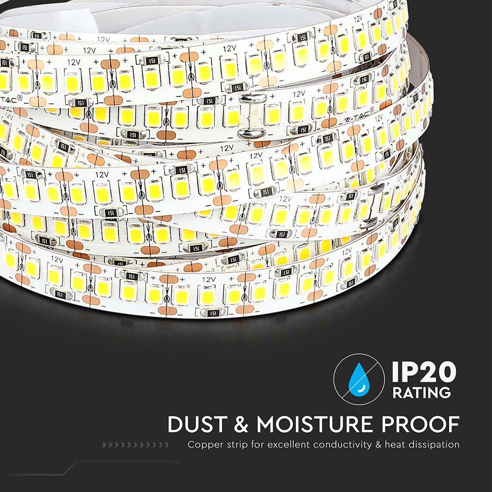 VT-2835 204 17W/M LED STRIP LIGHT 3000K IP20 (5M/ROLL)(PRICE PER M)