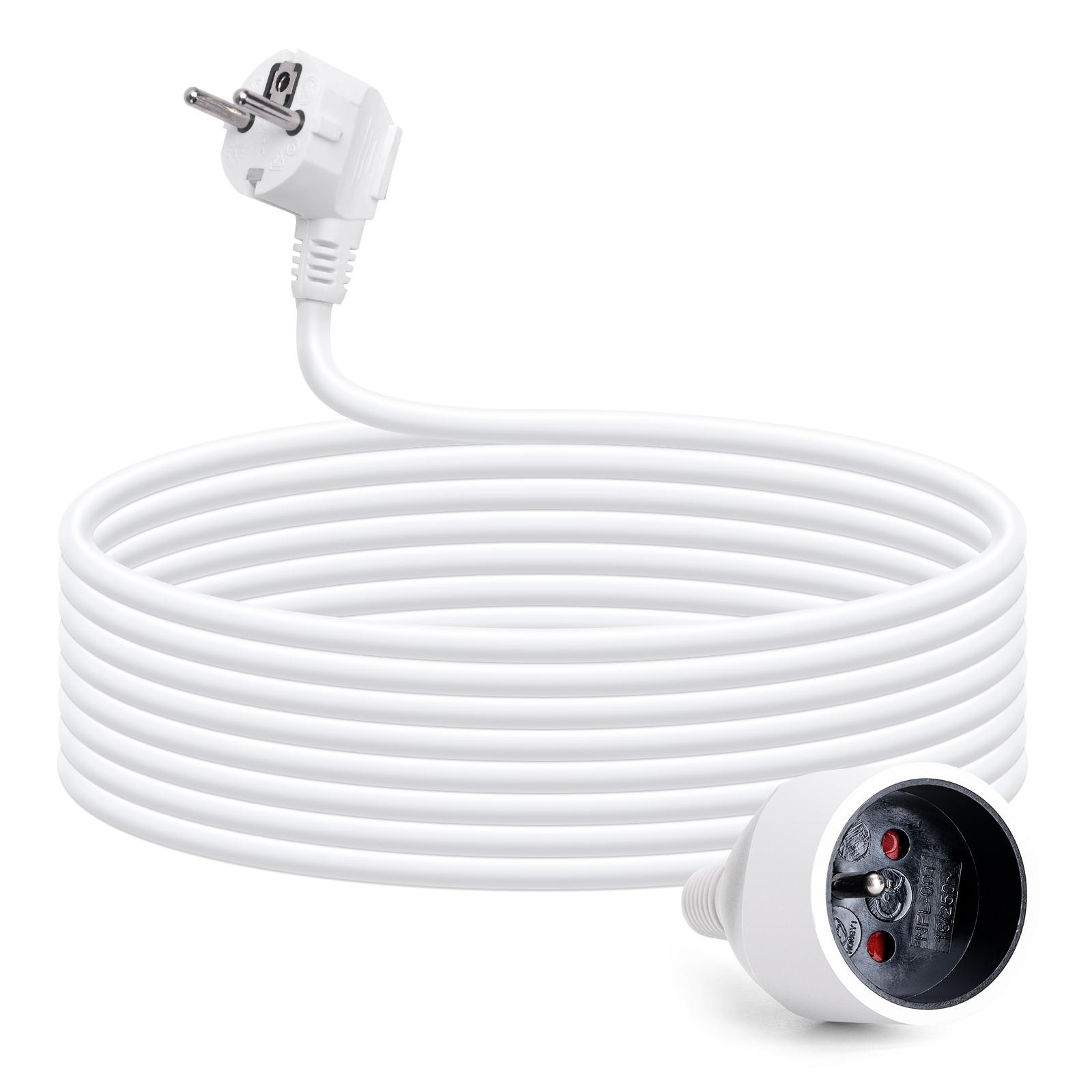 Extension Cords H05VV-F 3G1.0m㎡ 5m White