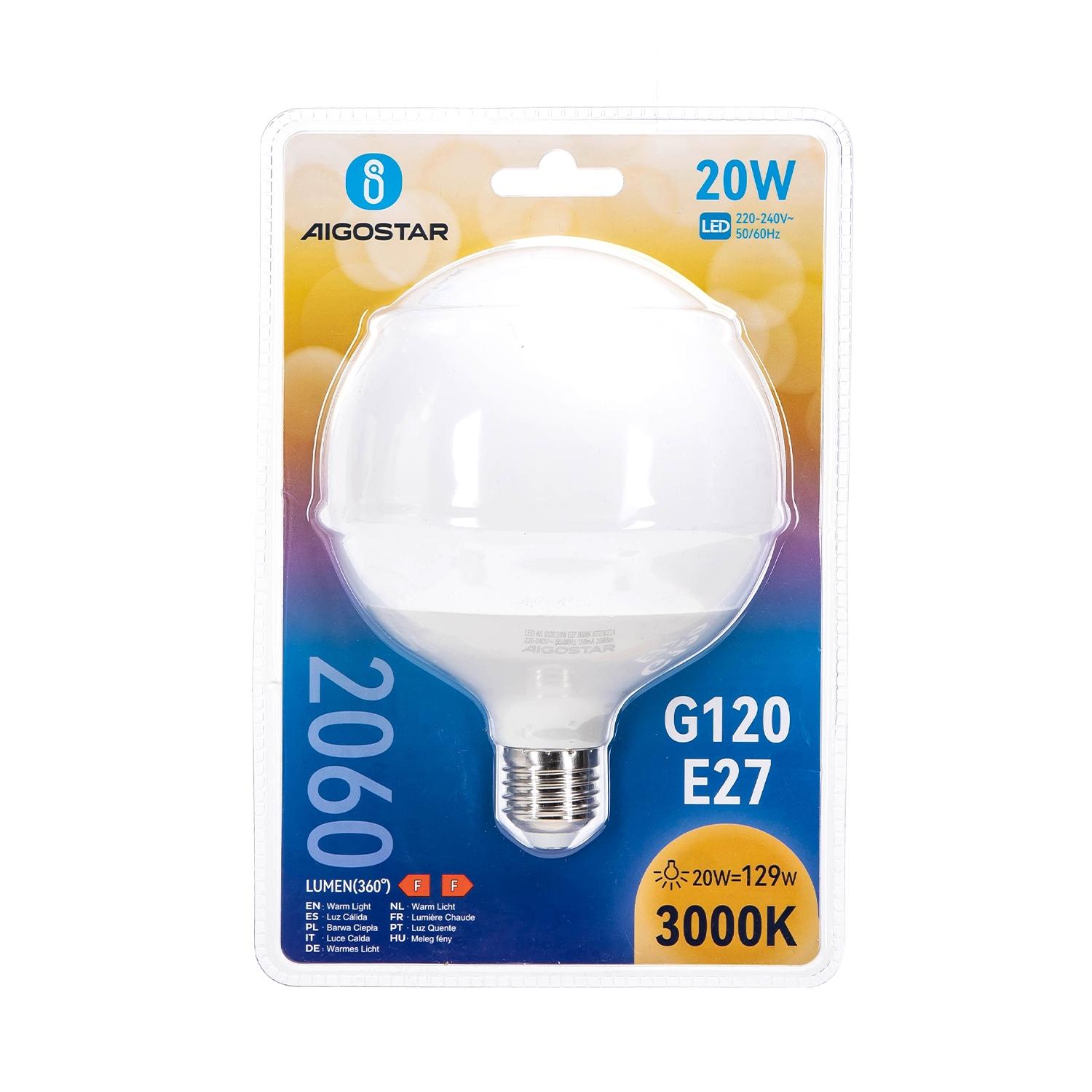 LED E27 20W G120