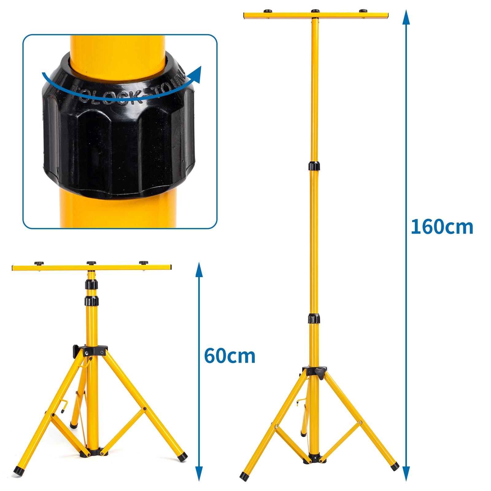 Zestaw naświetlaczy 2*30W + wysuwany wspornik (60-160 cm) z kablem o długości 3 m