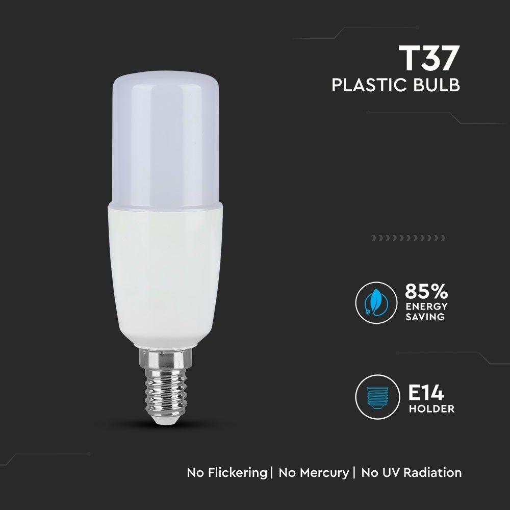 VT-248 8W T37 PLASTIC BULB-SAMSUNG CHIP 4000K E14