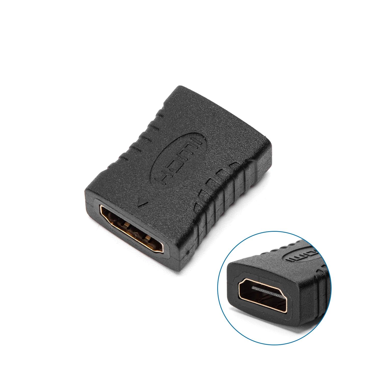 Adapter HDMI (żeński na męski) czarny