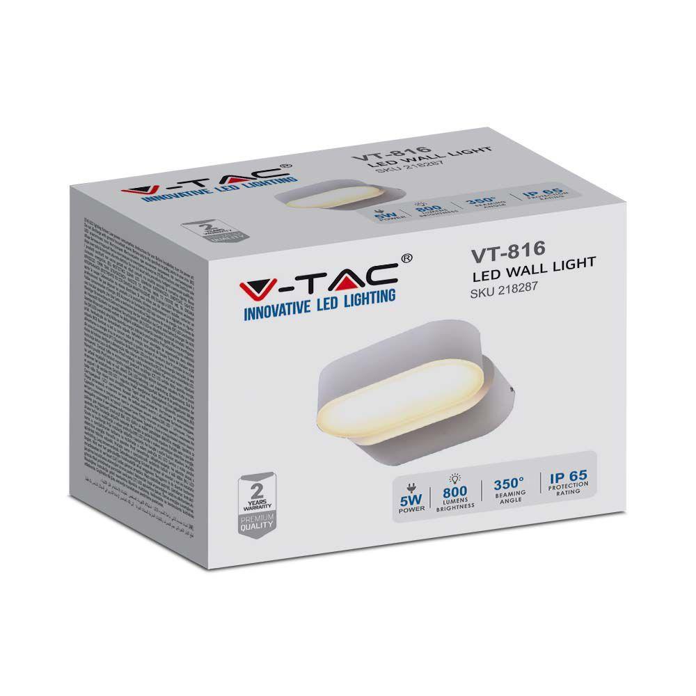 VT-816 5W LED WALL LIGHT 4000K WHITE BODY