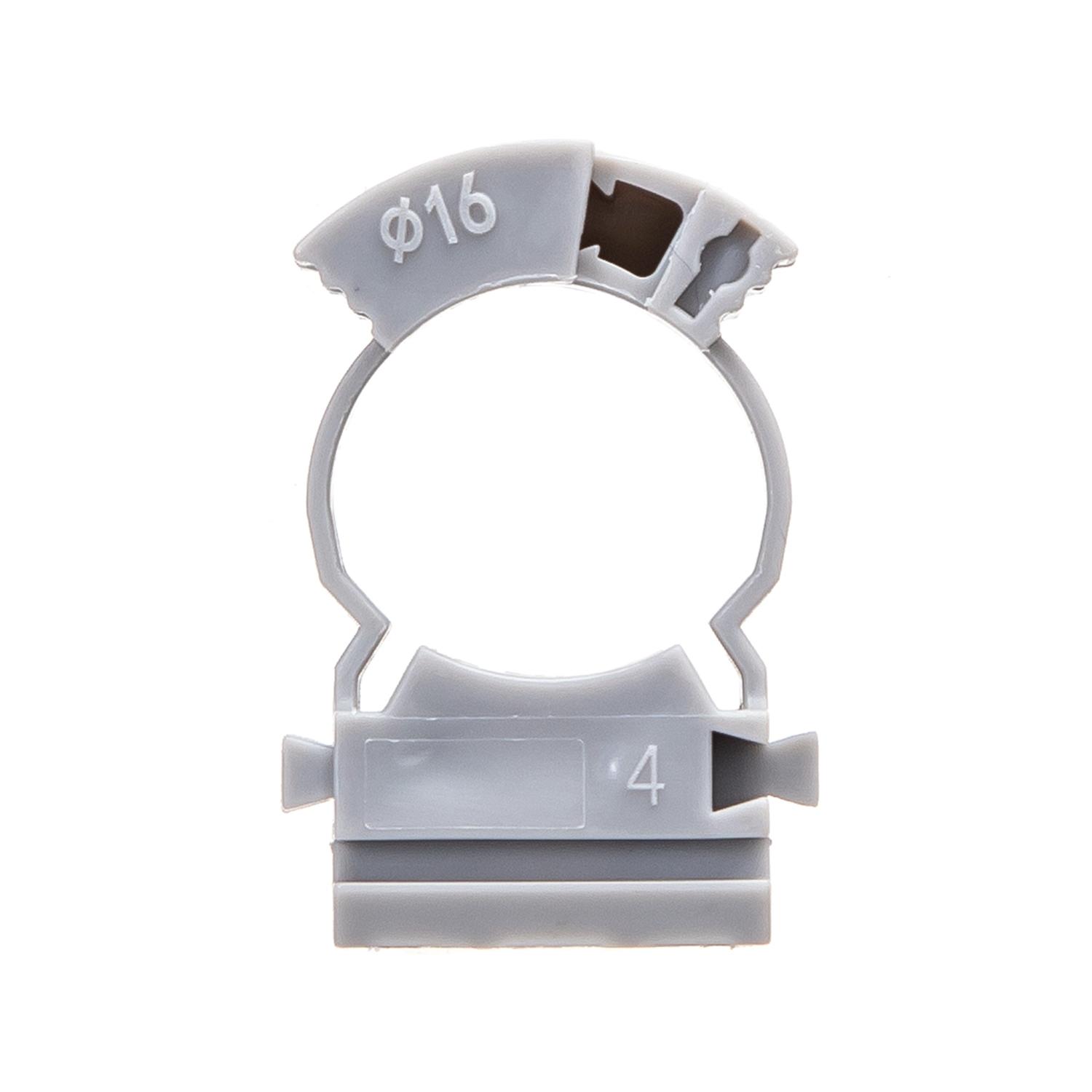 Retractable U-shaped PVC pipe clamp, Φ 16mm