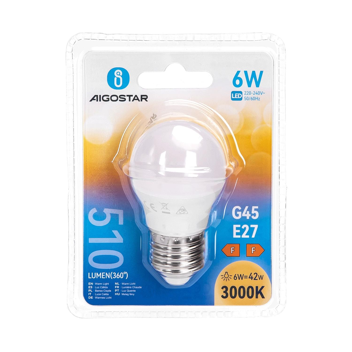 LED G45 E27 6W