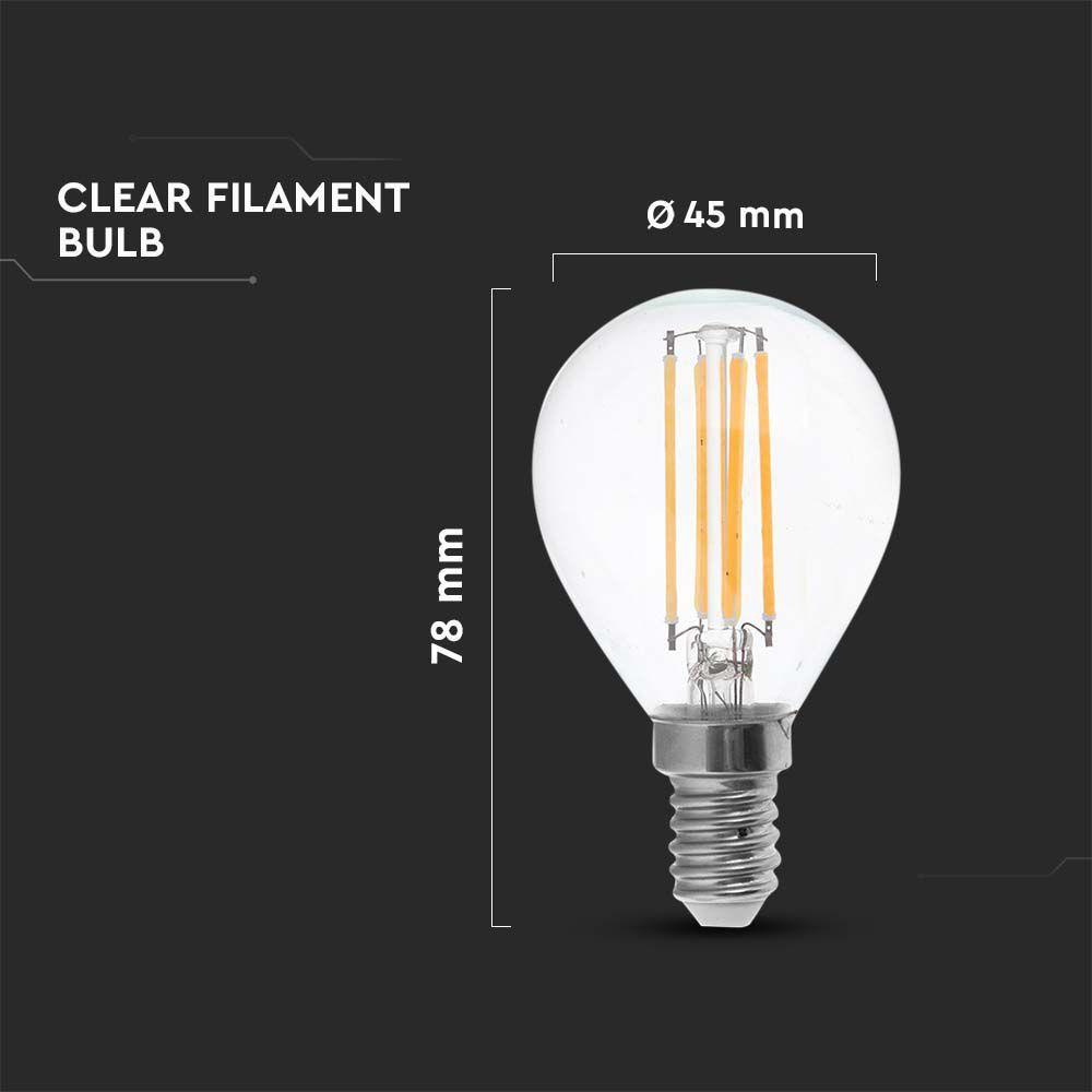 VT-1996 4W P45 LED FILAMENT BULB 3000K E14