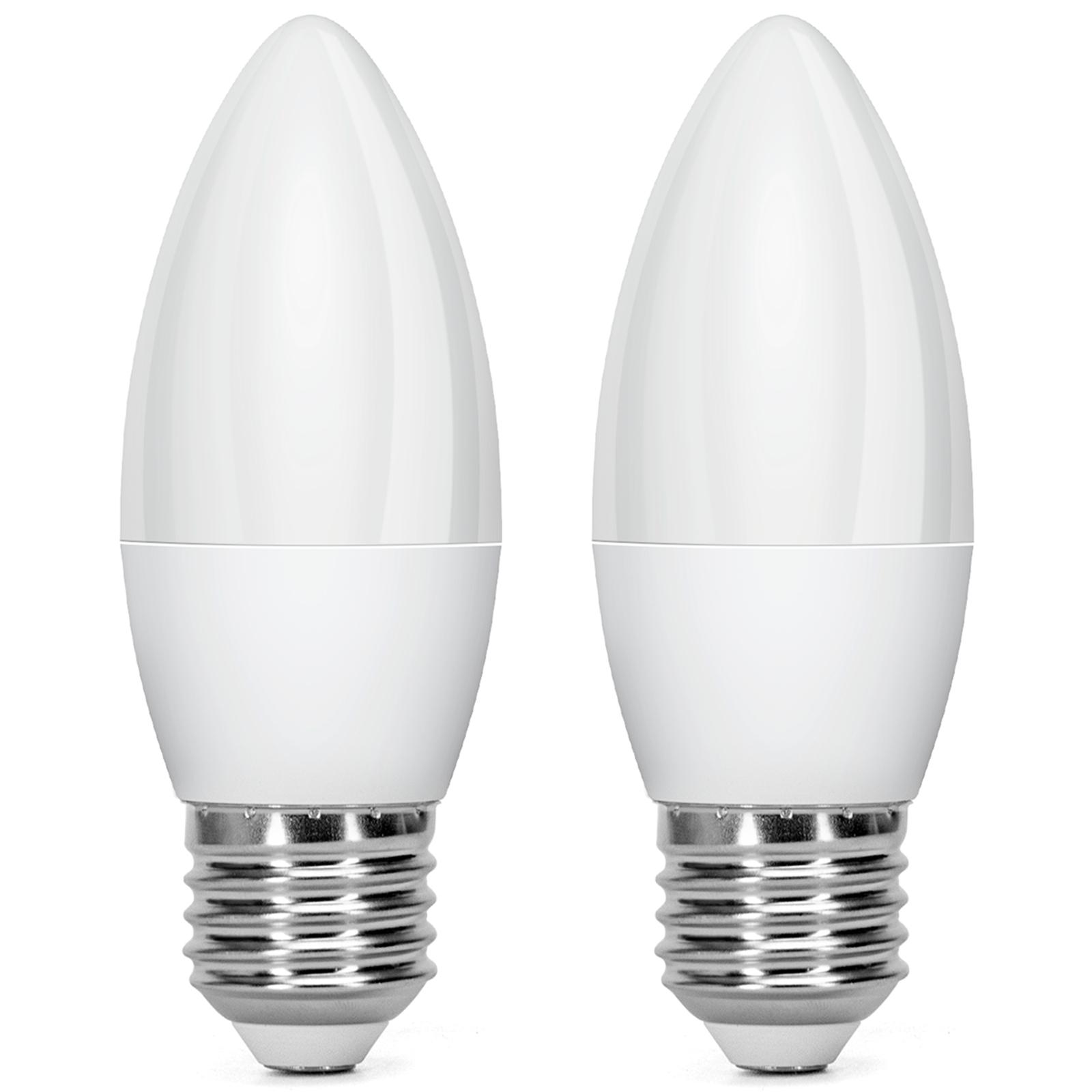 LED E27 4.9W C37 2pcs