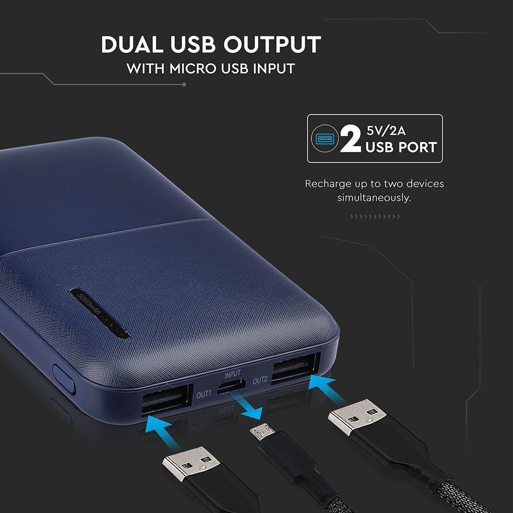 VT-3517 5000mah POWER BANK-DARK BLUE