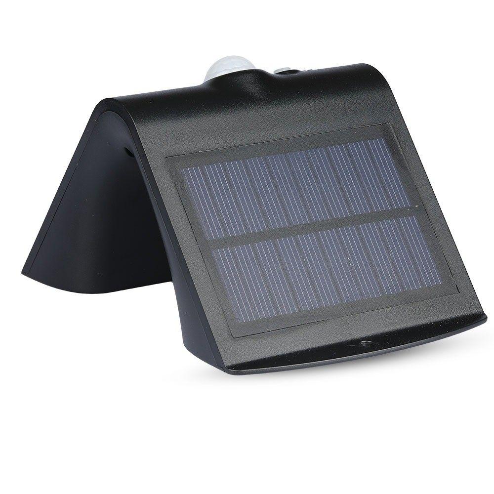 1.5W Lampa solarna ścienna, Trójkąt, Barwa:4000K, Obudowa: Czarny + Czarny, VTAC, SKU 8277