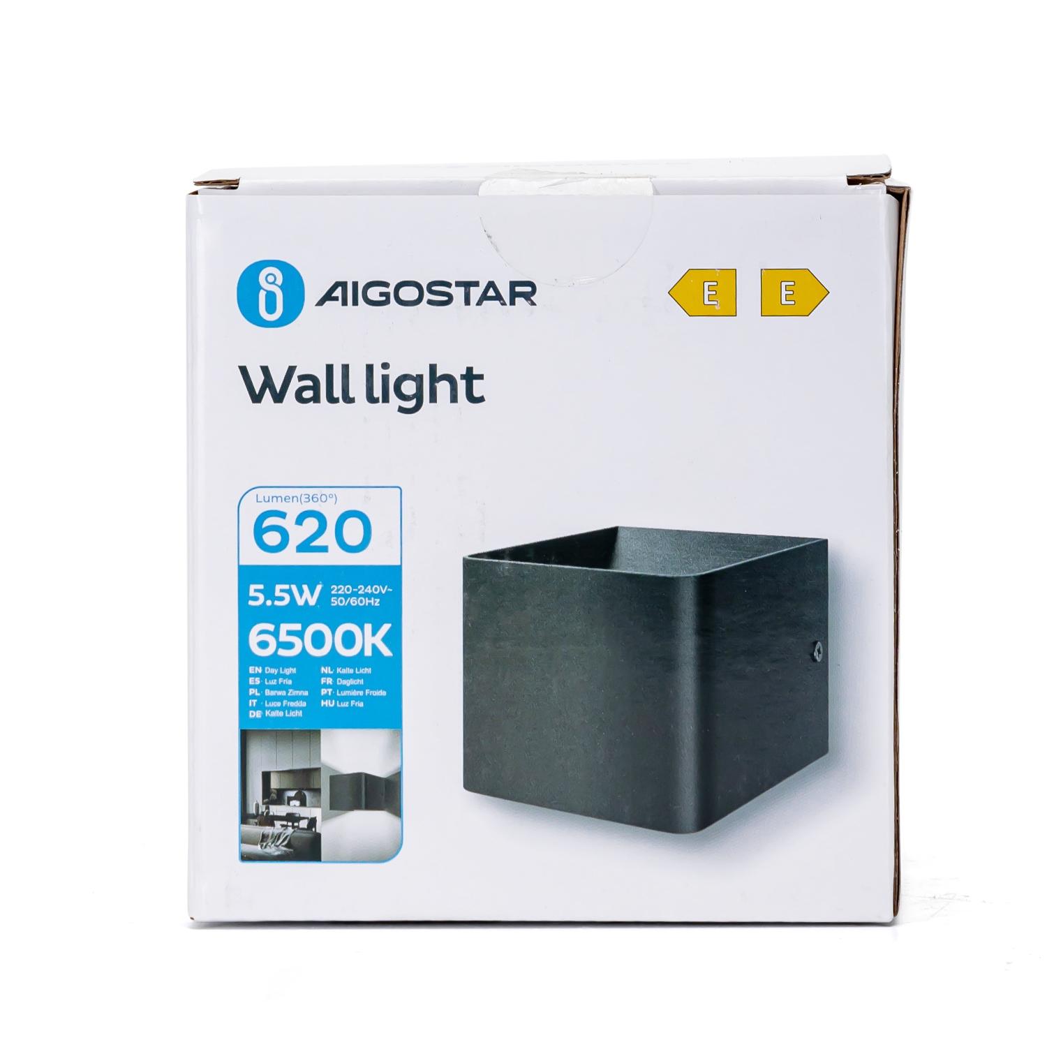 LED Metal Wall Light Black 5.5W