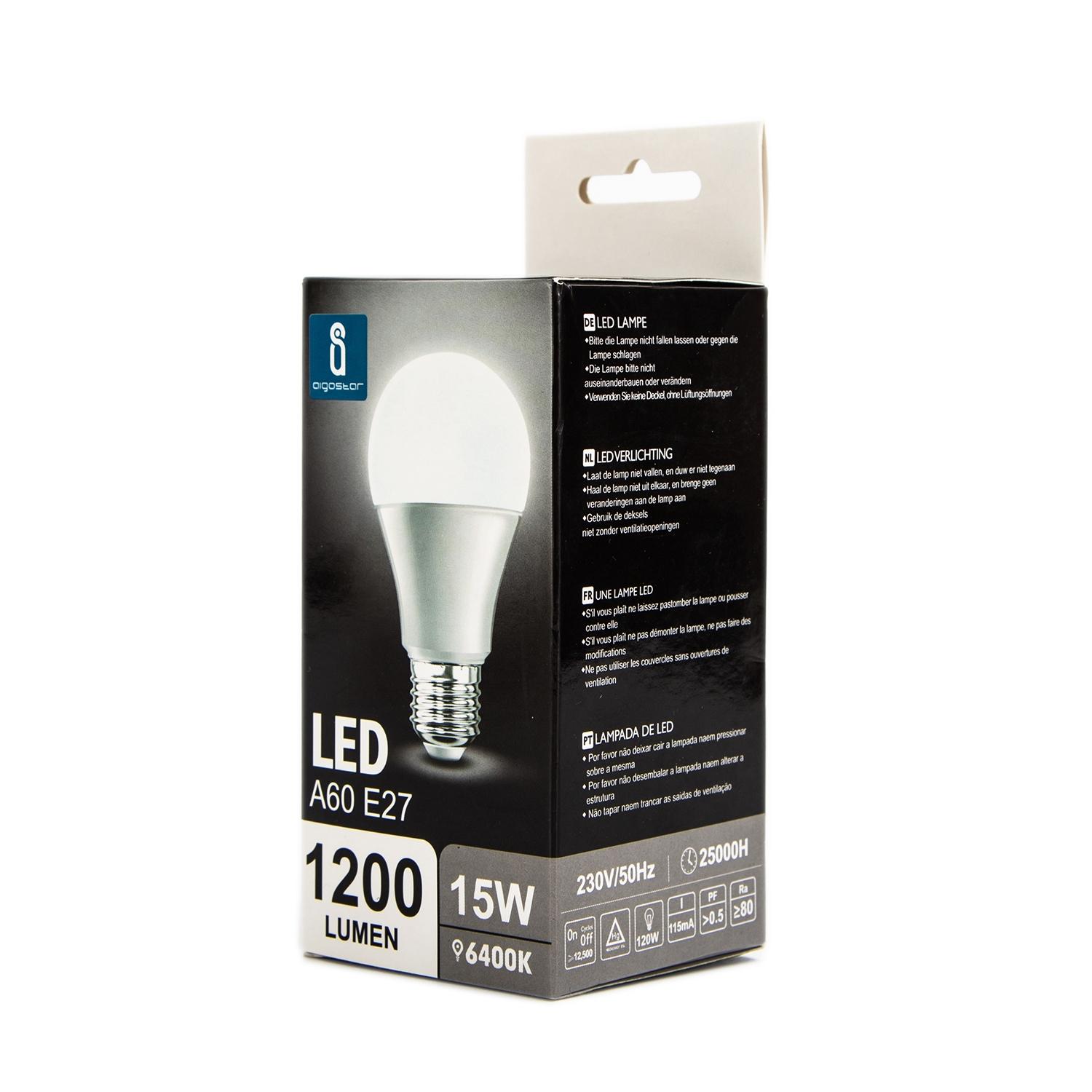 LED E27 A60 15W