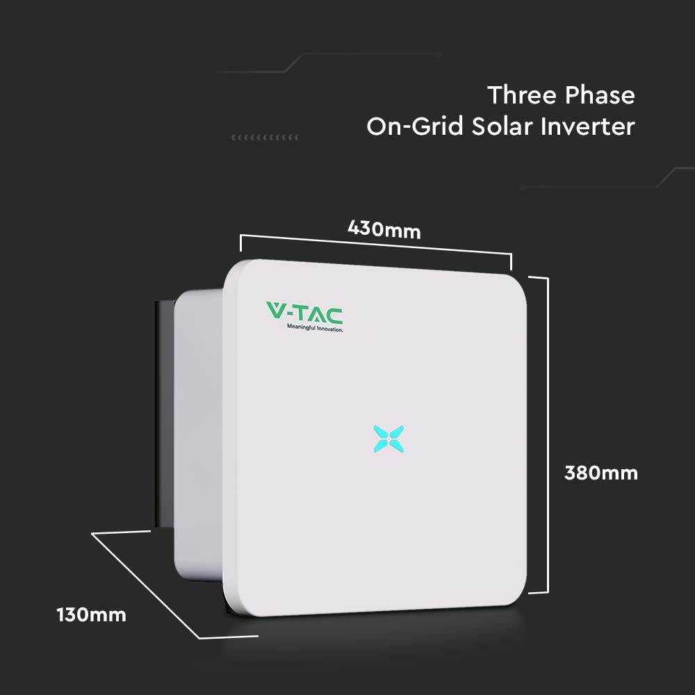 3-FAZOWY INWERTER VT-6605310 ON-GRID O MOCY 5kW; 10 LAT GWARANCJI; IP66; ZABEZPIECZENIA DC, AC TYPU II SPD , VTAC, SKU 11381