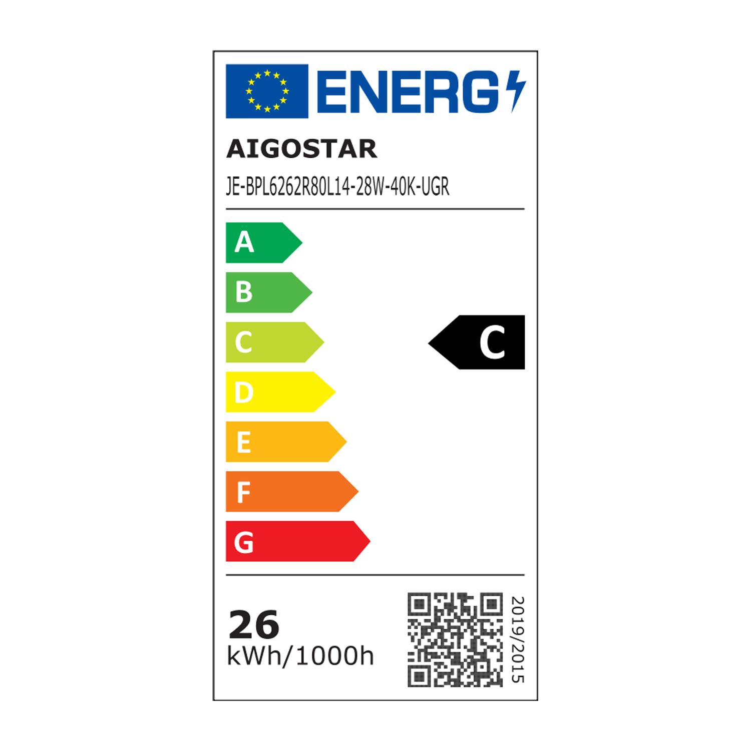 LED high-efficiency anti-glare panel light 28W natural light