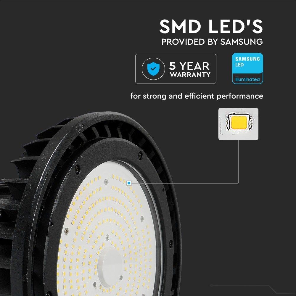 150W HIGHBAY, Zasilacz MEANWELL, Chip SAMSUNG, Barwa:6400K, Skuteczność: 140lm/W, Sterowanie 1-10V, VTAC, SKU 55911