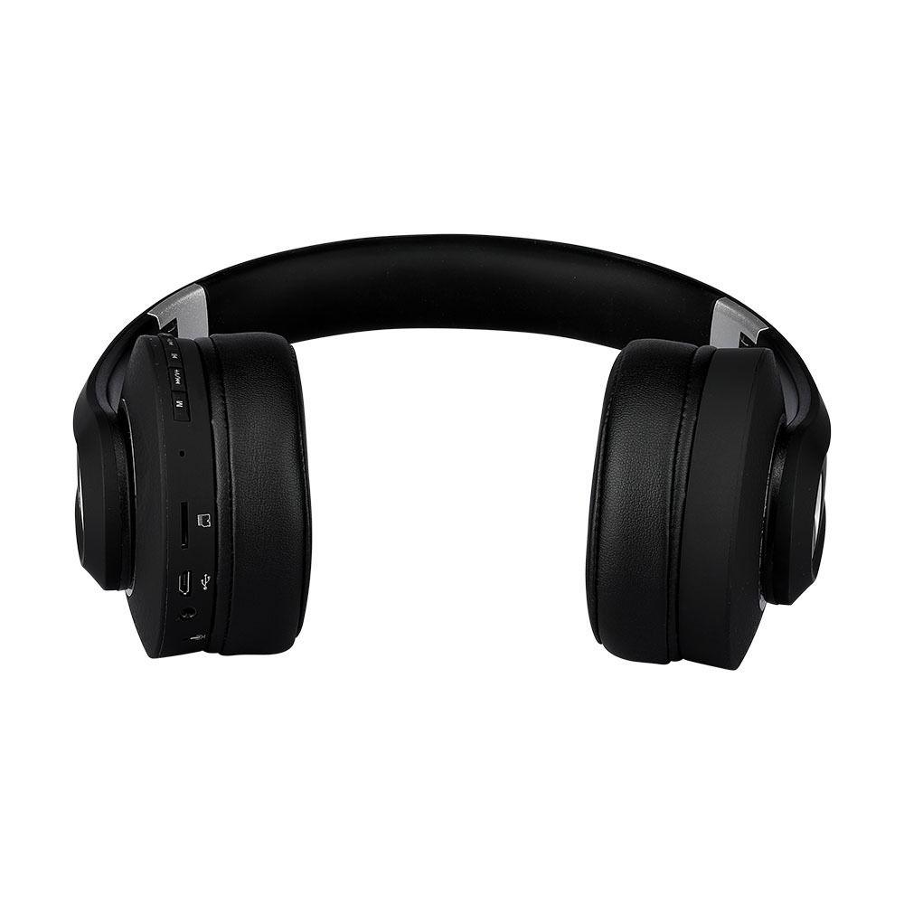 VT-6322 BLUETOOTH WIRELESS HEADPHONE WITH ADJUSTABLE HEAD-500mah-BLACK