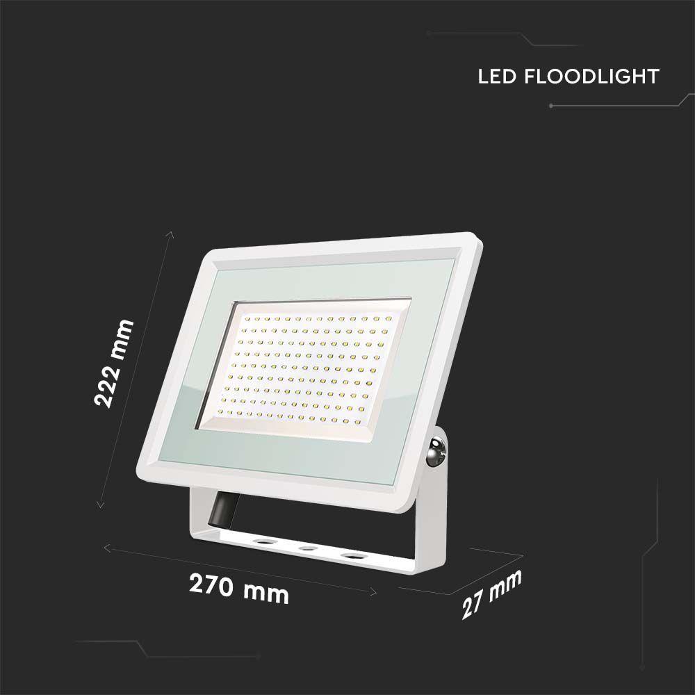 VT-49104 100W SMD FLOODLIGHT F-CLASS 6500K WHITE BODY