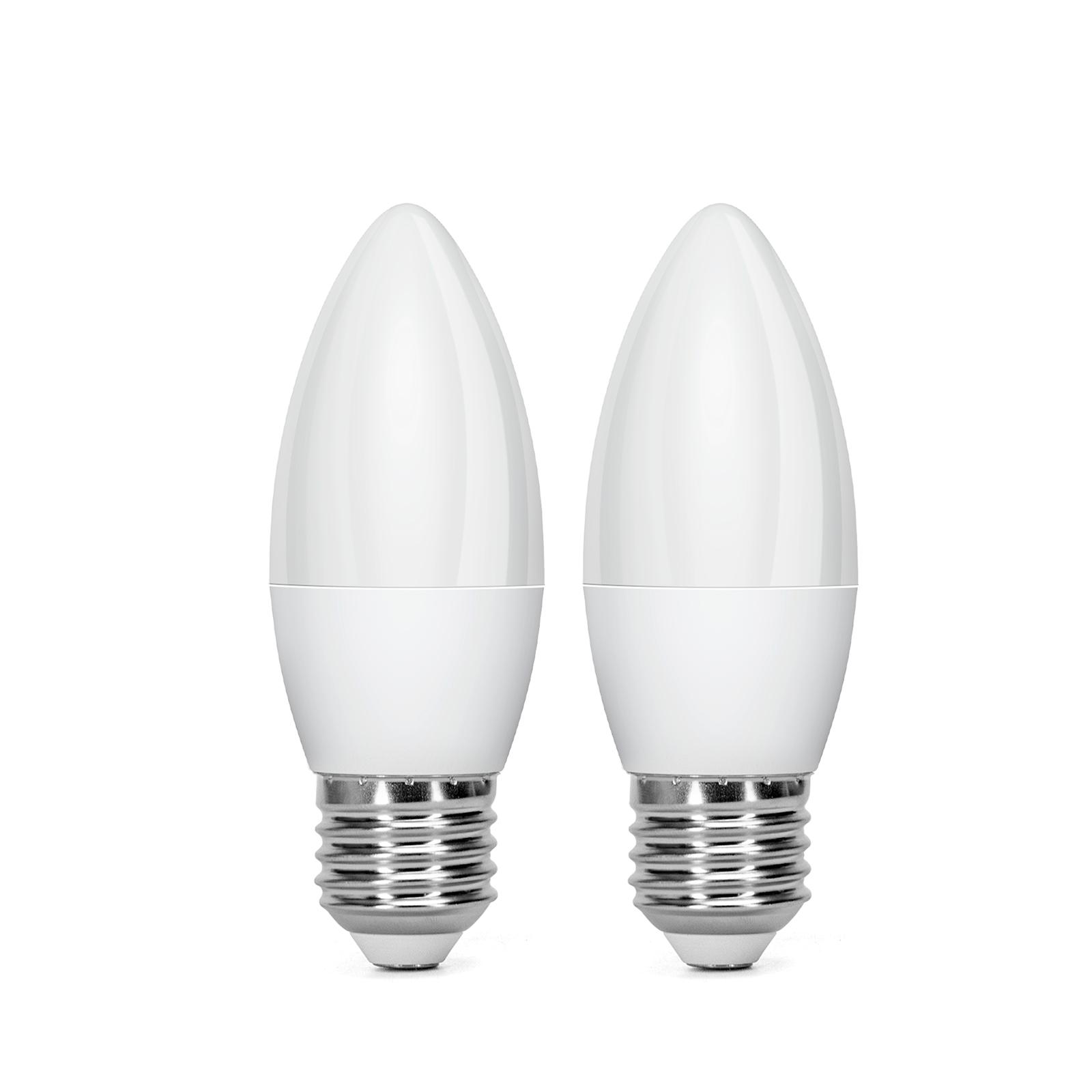 LED E27 7W C37 2pcs