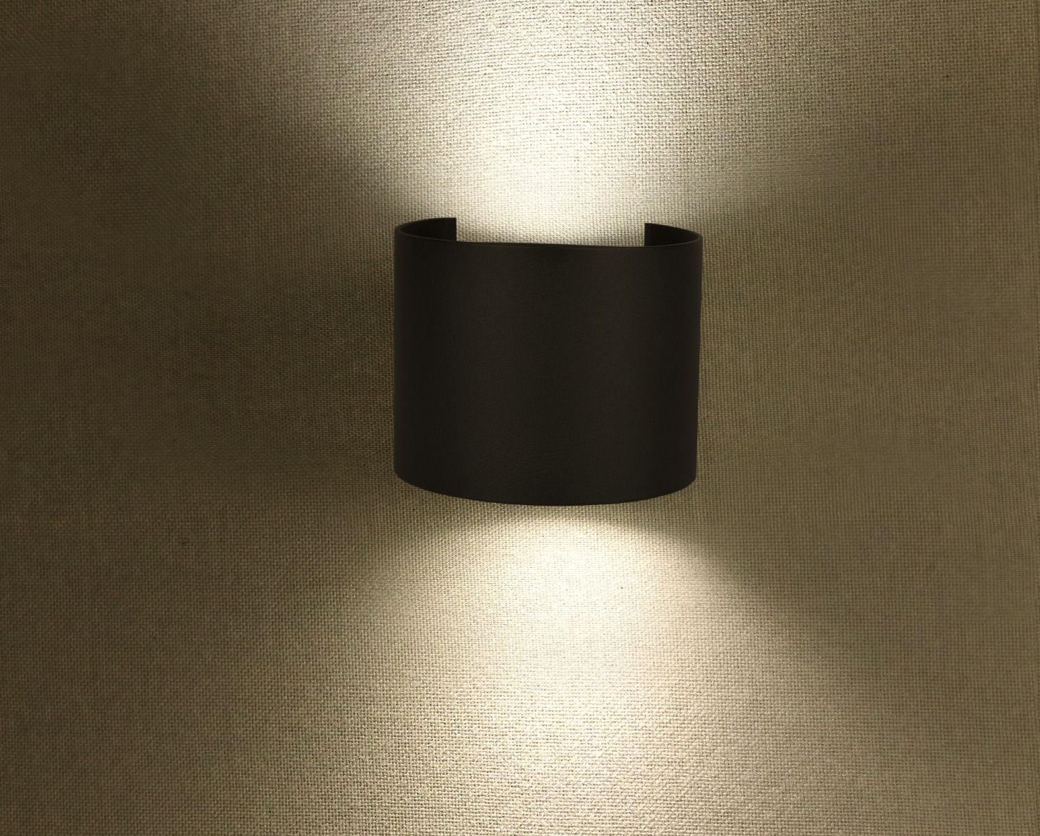 VT-756 5W WALL LAMP BRIDGELUX CHIP 4000K BLACK ROUND