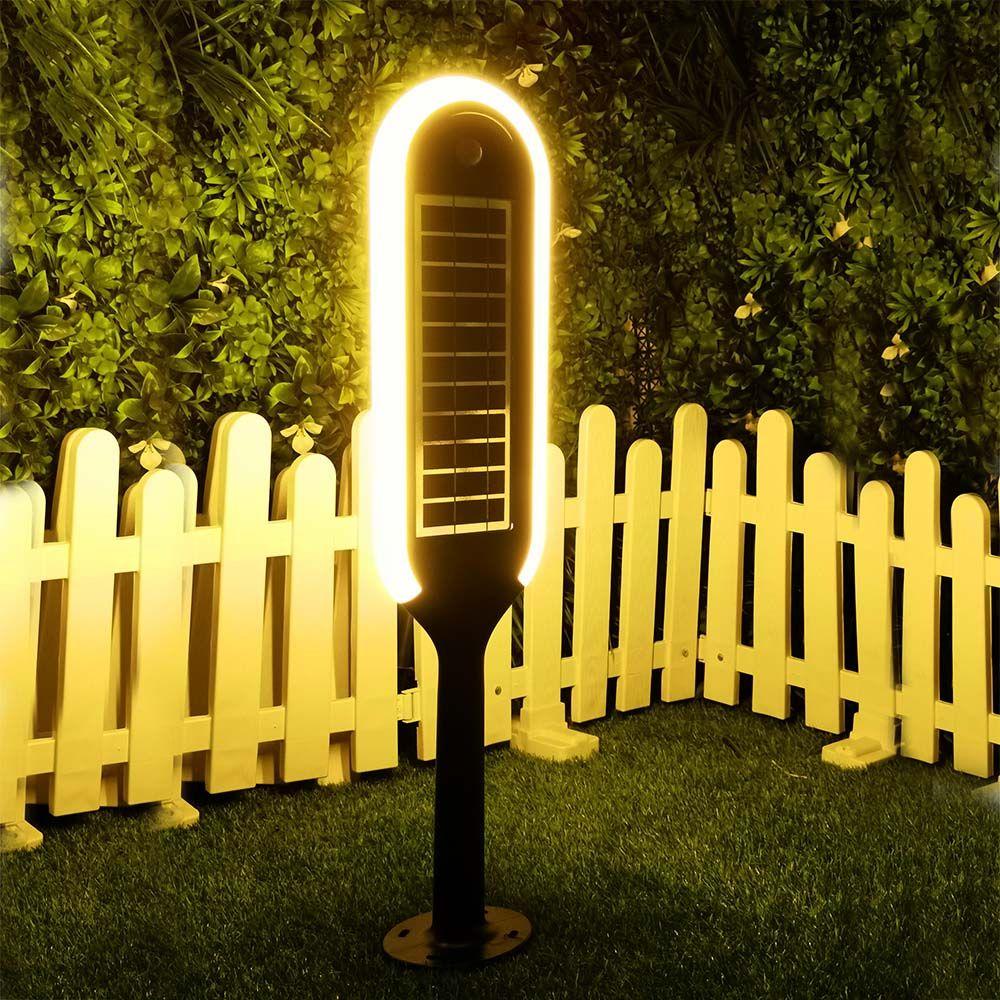 VT-945 5W LED SOLAR BOLLARD LIGHT 4000K WHITE+BLACK BODY