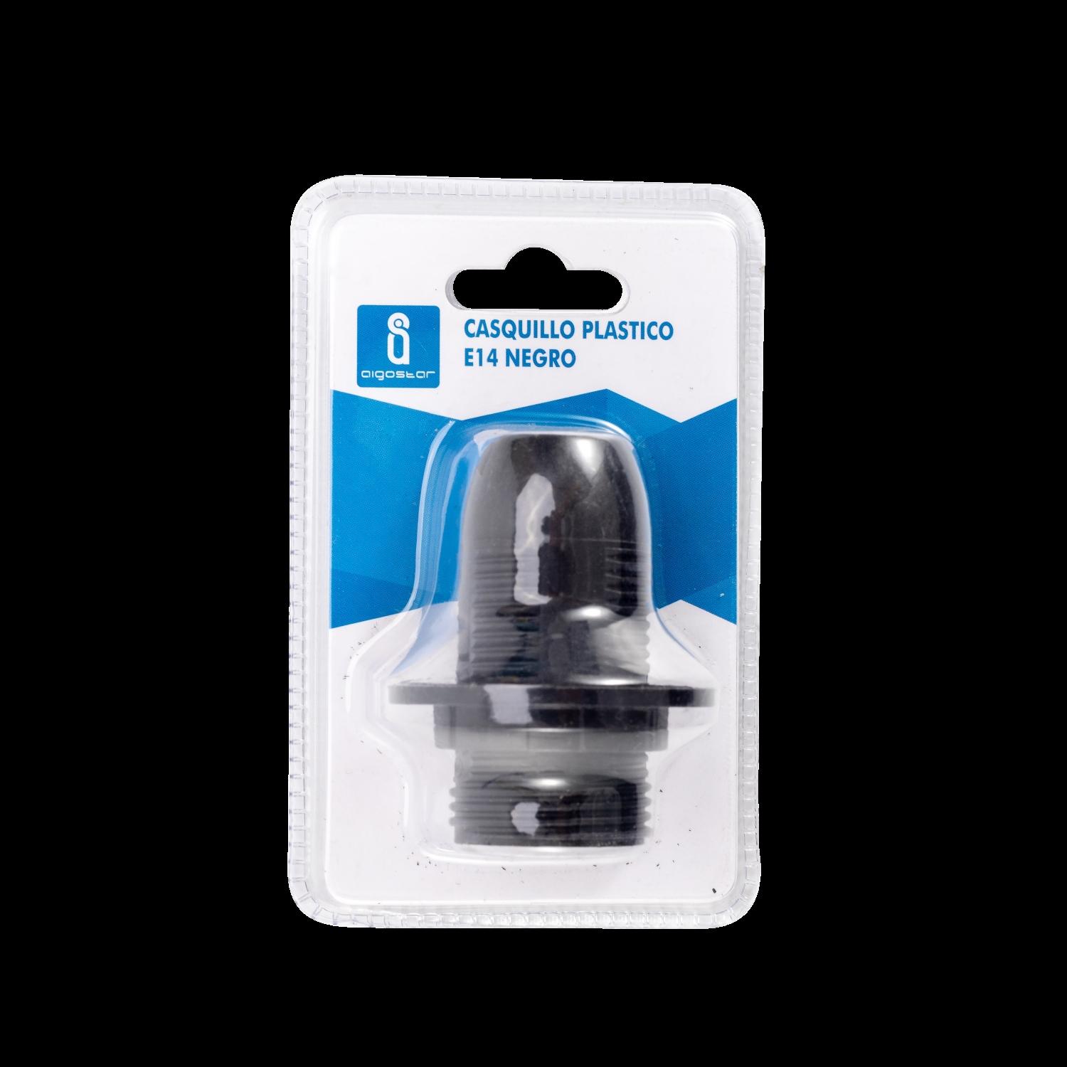 E14 Plastic Spring Terminal Lamp Holder Black