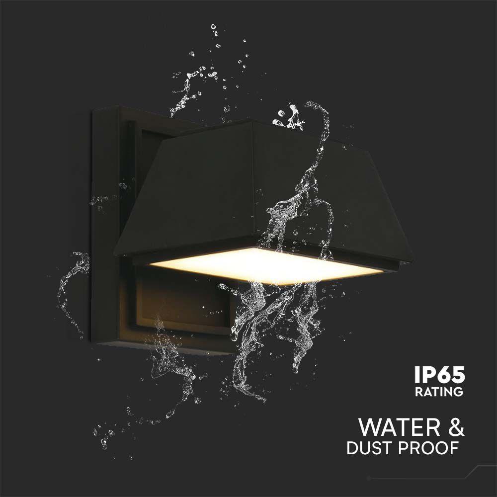 VT-1192 15W LED OUTDOOR WALL LIGHT 16x16.5x16.4mm 4000K BLACK BODY IP65