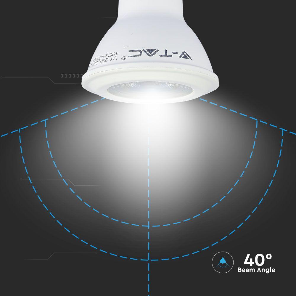 5.8W PAR 20 Żarówka LED, Chip SAMSUNG, Barwa:6500K, Trzonek:E27 , VTAC, SKU 21149