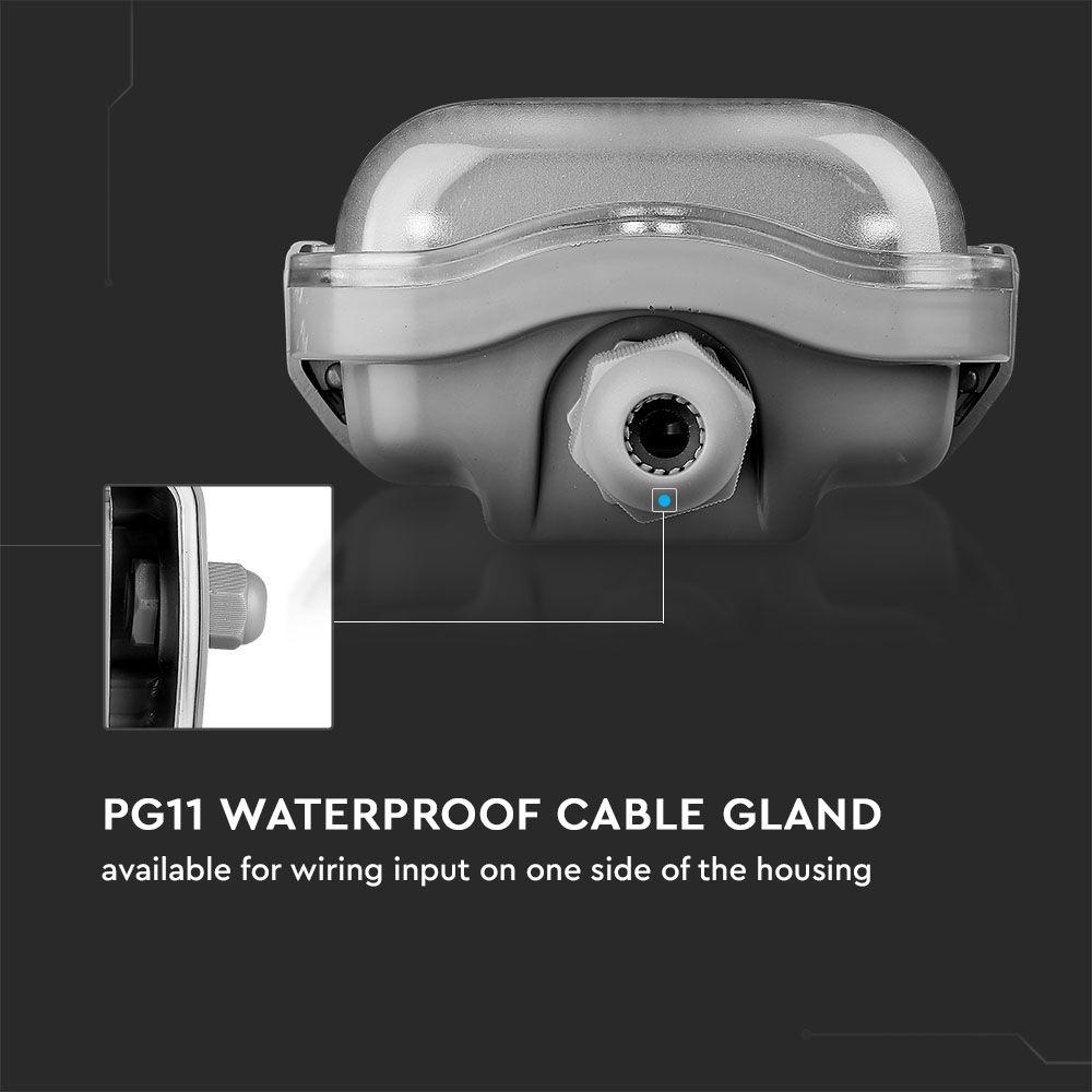 VT-15028 1X22W WATERPROOF FITTING (150CM) WITH LED TUBE 4000K IP65