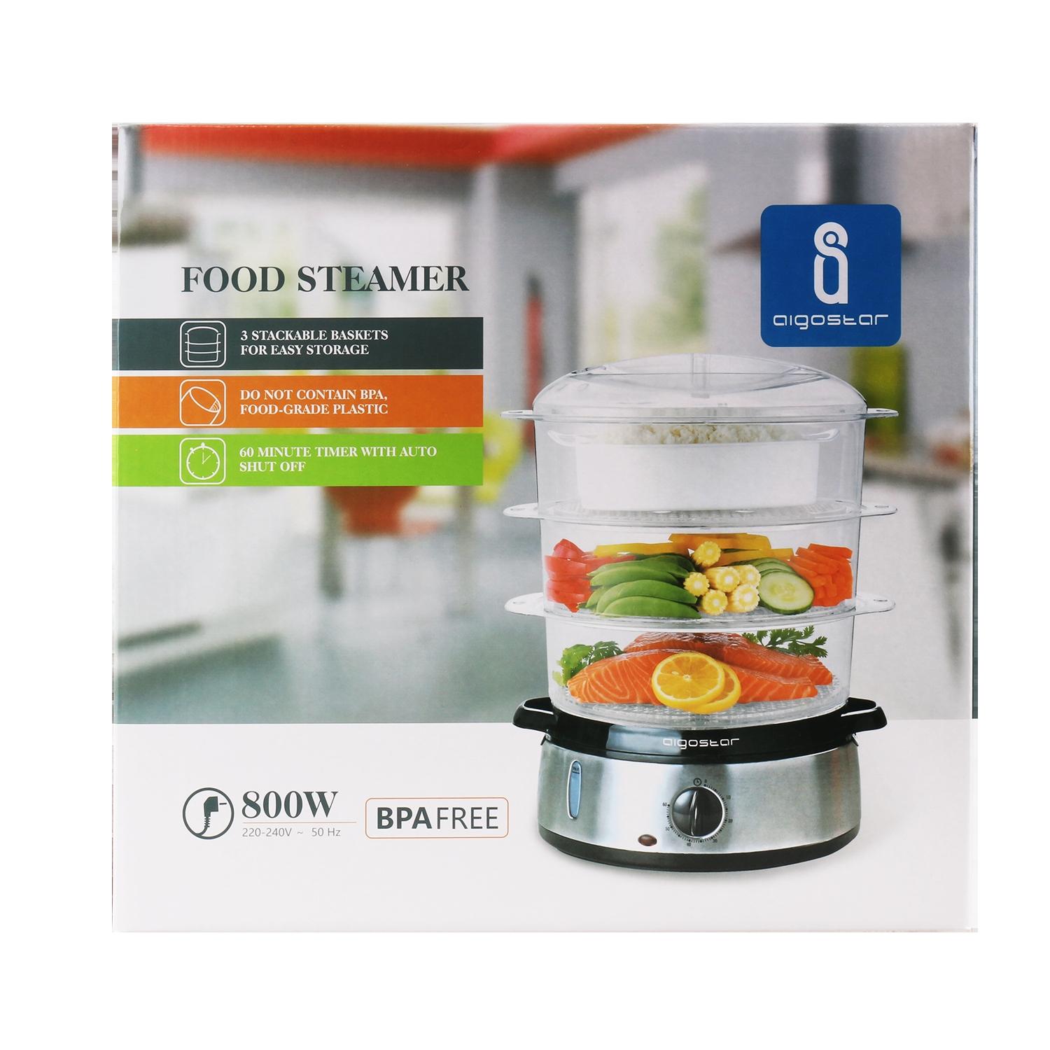 800W 3*3000ml Food Steamers