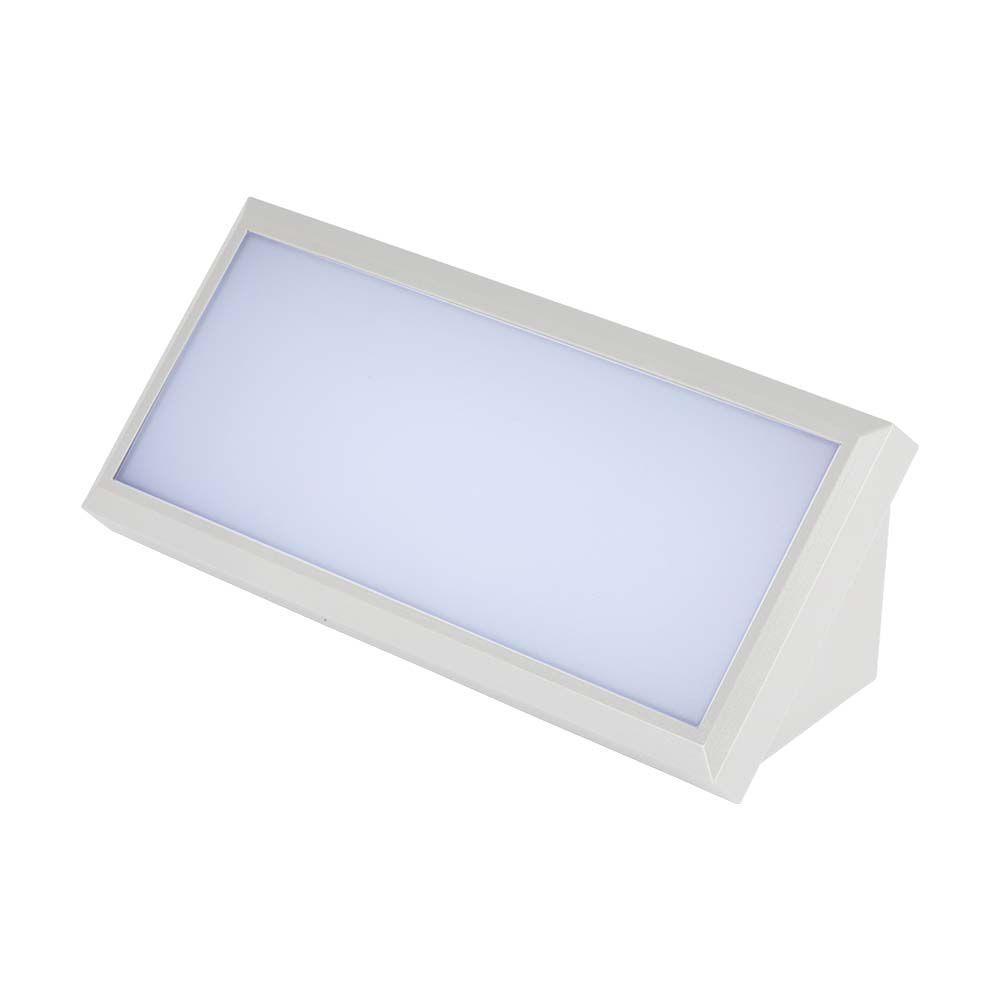 12W Lampa ścienna LED, Ukośna, Barwa:6400K, Obudowa: Biała, VTAC, SKU 6815