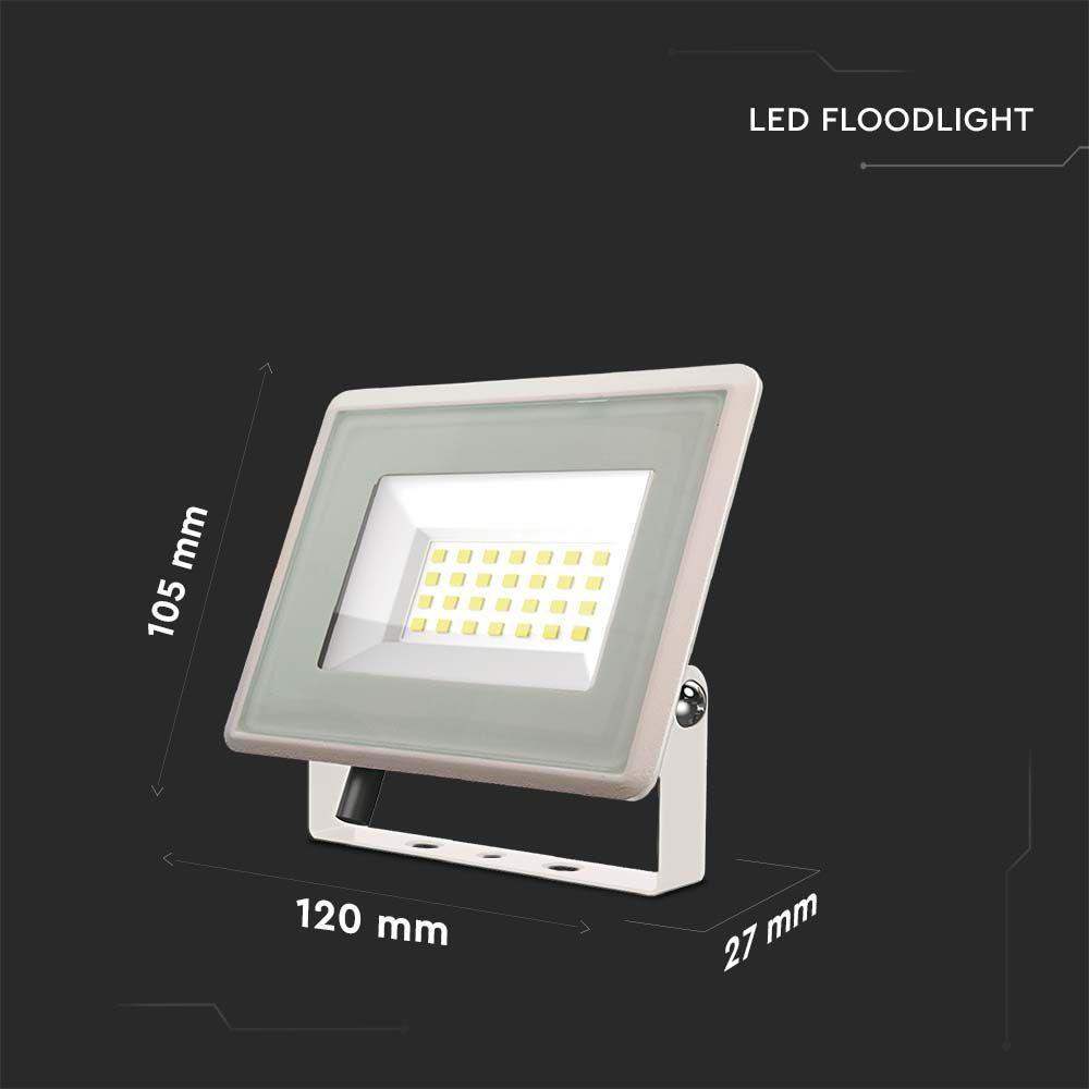 VT-4924 20W SMD FLOODLIGHT(F-CLASS)COLORCODE:6400K WHITE BODY