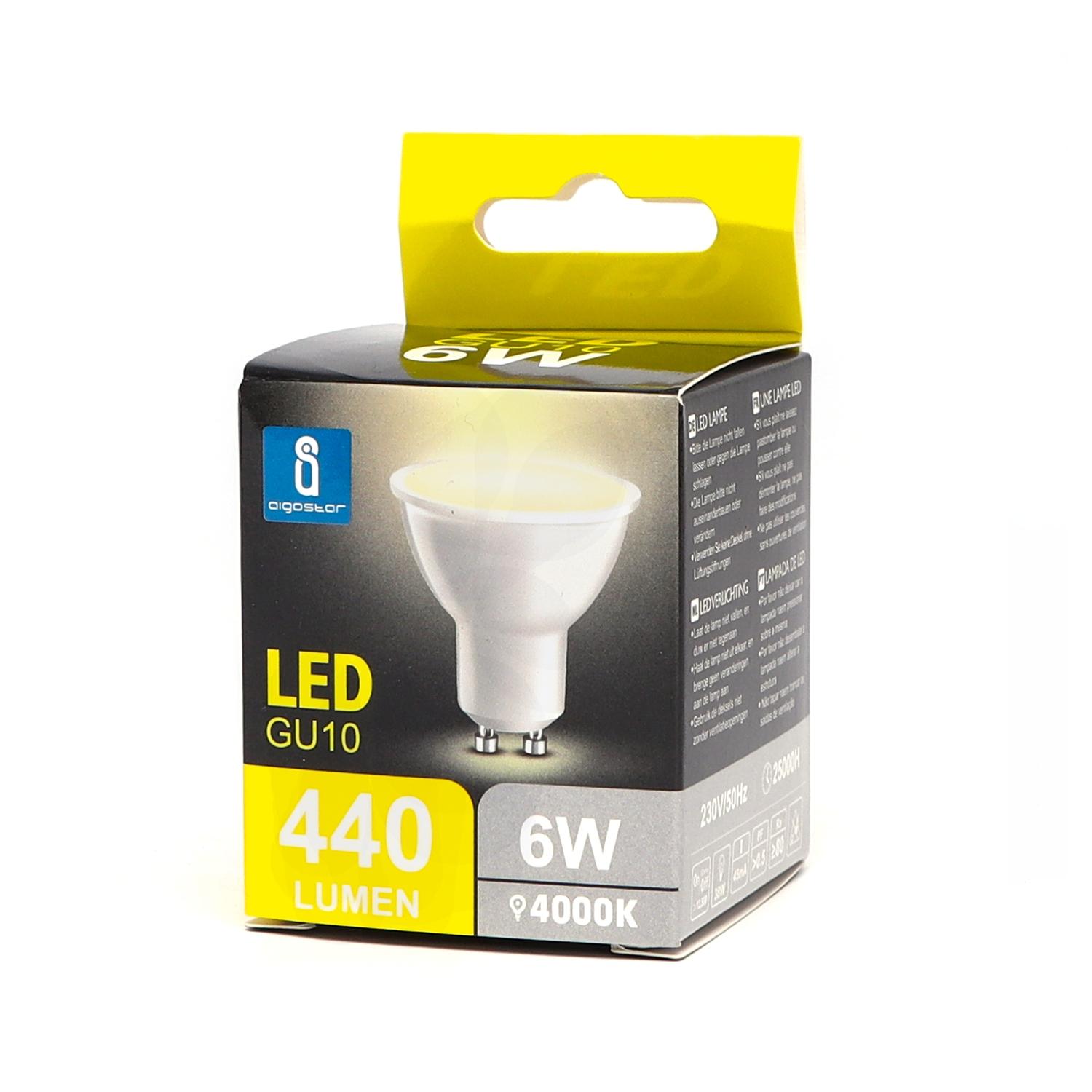 LED GU10 6W 4000K(6W,GU10,4000K)