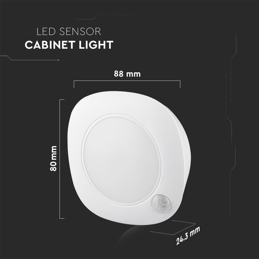 VT-80 1.5W LED SENSOR CABINET LIGHT SAMSUNG CHIP 4000K ROUND