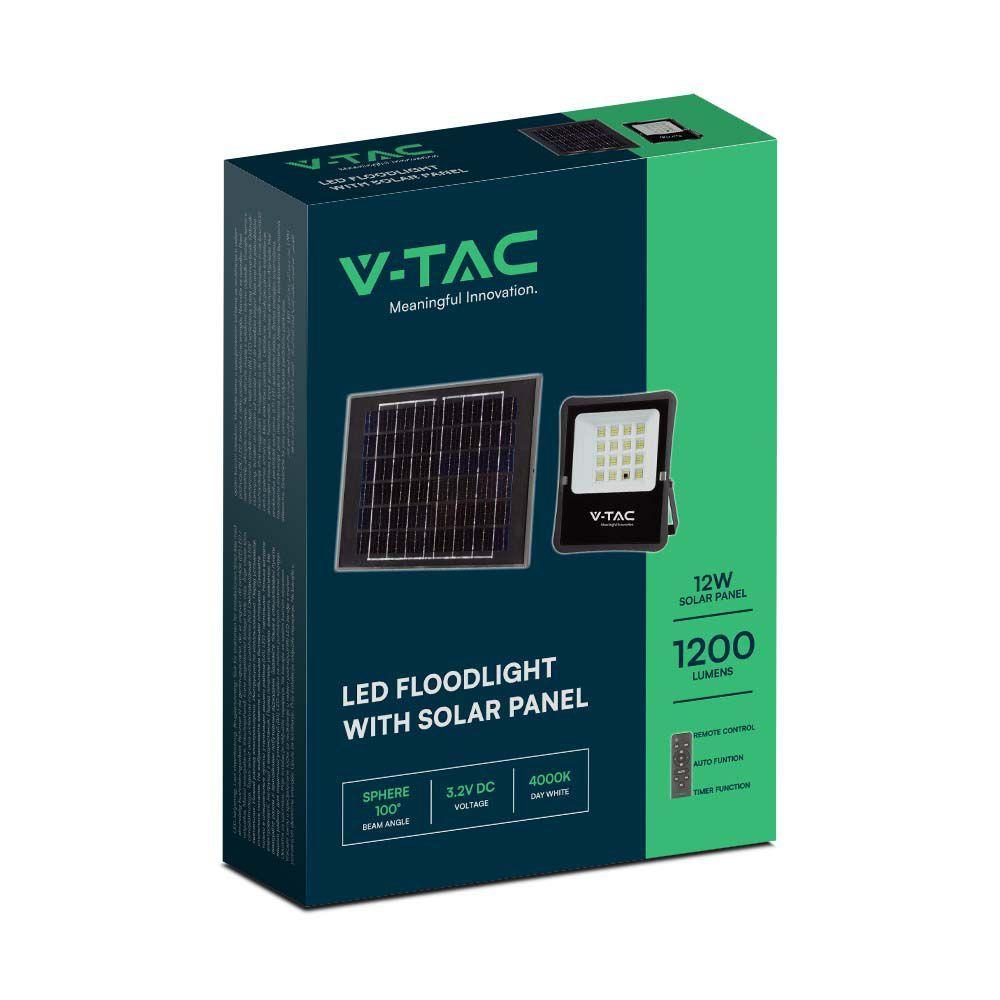 VT-55100 100W LED SOLAR FLOODLIGHT 6400K