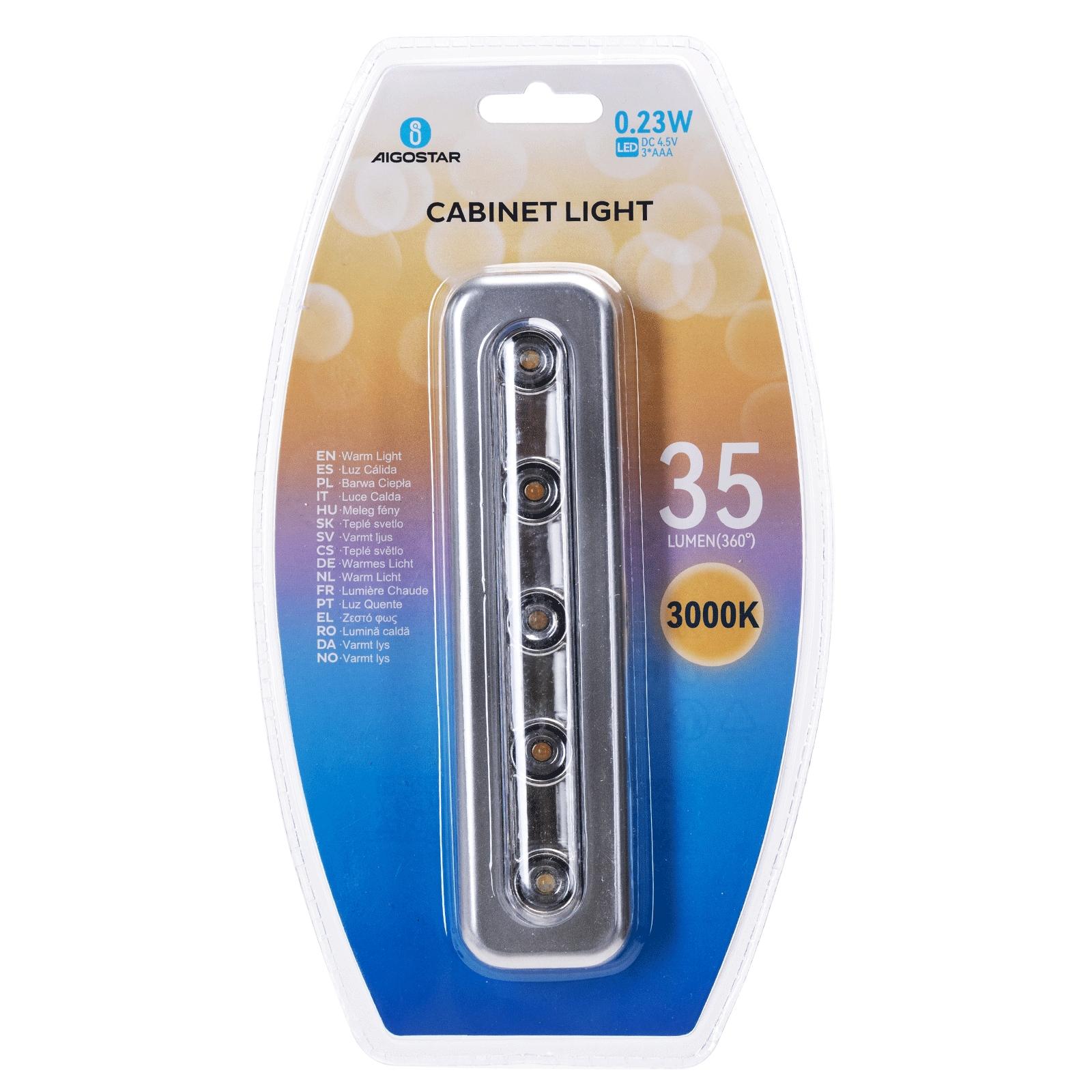 Cabinet light 17.8cm 3000K 3*AAA