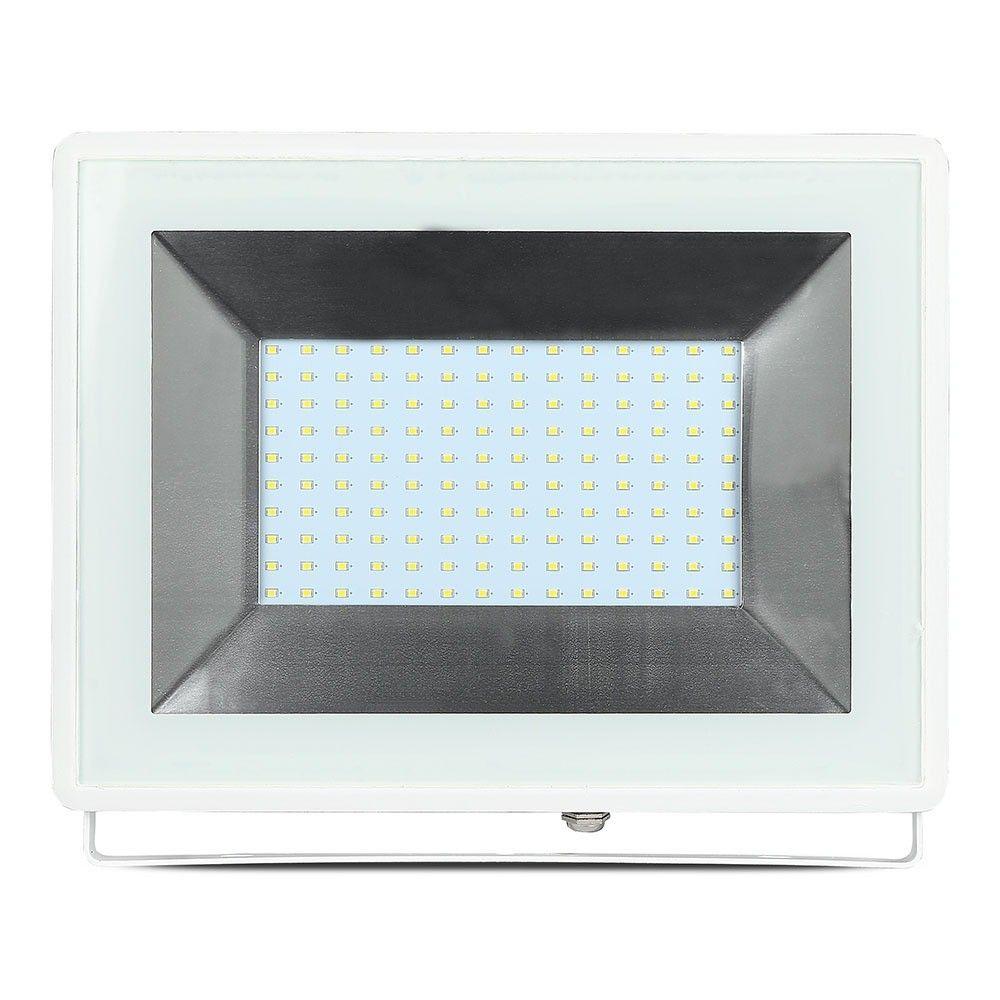 100W Naświetlacz LED SMD, Barwa:6500K, Obudowa: Biała, VTAC, SKU 5969