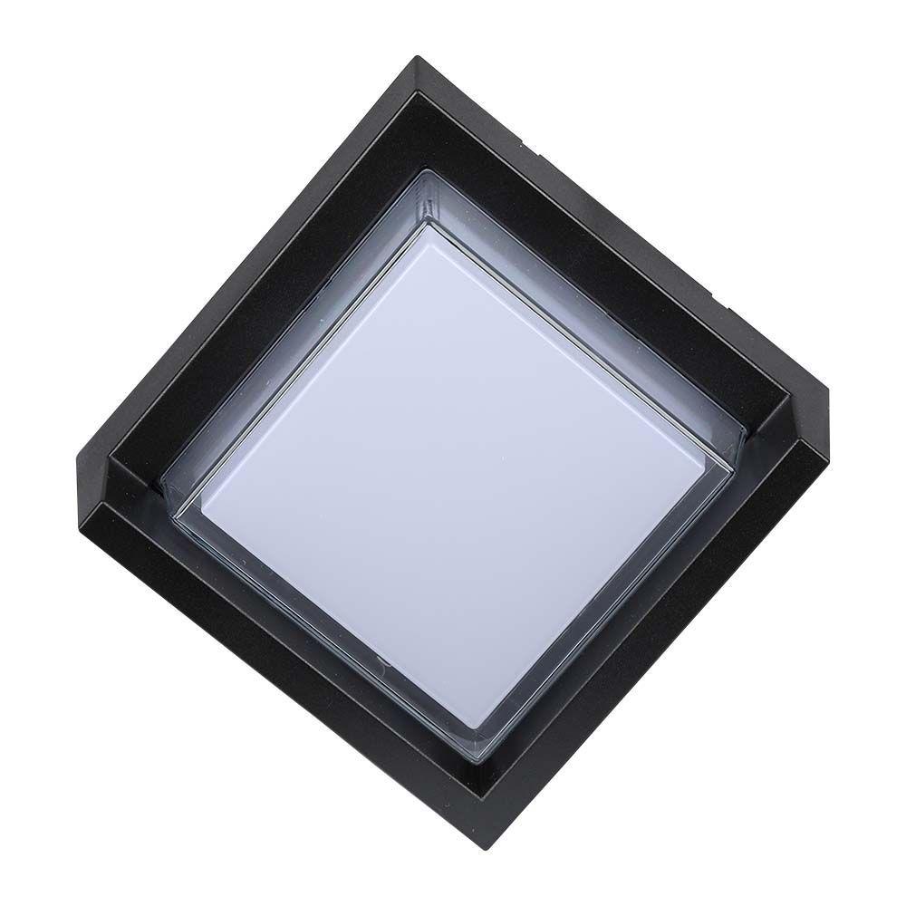 VT-831 7W LED WALL LIGHT CAP COVER 3000K BLACK SQUARE