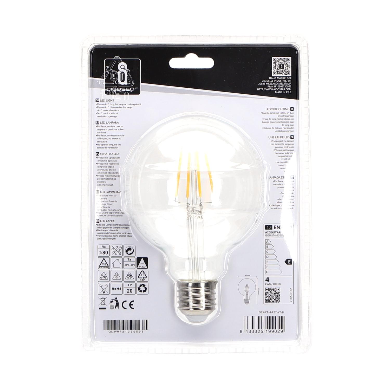 LED filament lamp G95